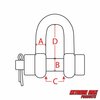 Extreme Max Extreme Max 3006.8342.2 BoatTector Stainless Steel Bolt-Type Chain Shackle - 5/16", 2-Pack 3006.8342.2